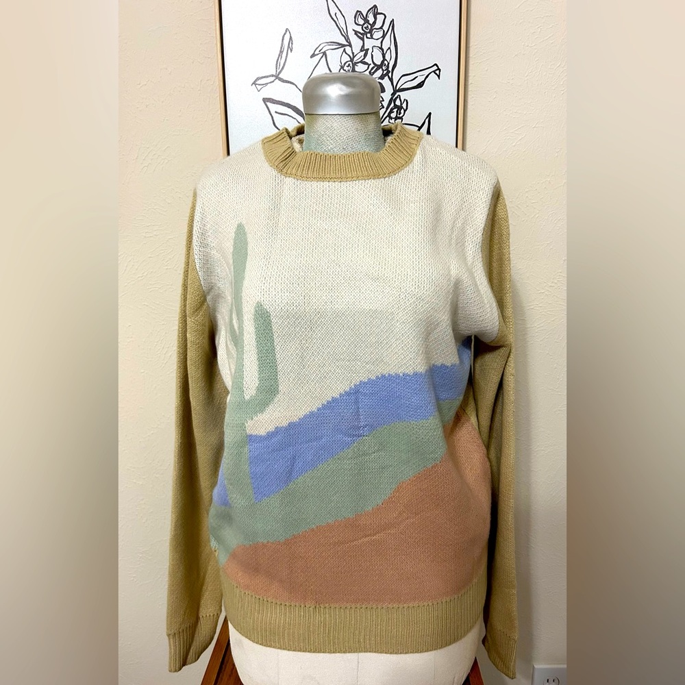 Cactus sunset sweater